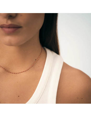 Collier Agatha Ras Du Cou Smarty Corail