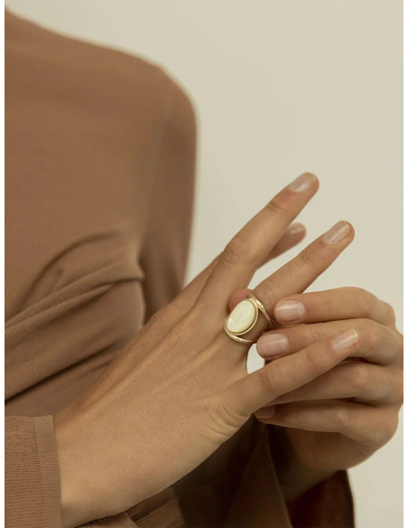 Bague Gemme De Saunier En Plaqué Or 70393960108