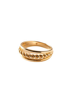 Bague Fibre En Plaqué Or De Saunier 70450520100