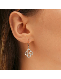 Boucles Dormeuses CHARLES GARNIER en Argent et oxyde de... 2