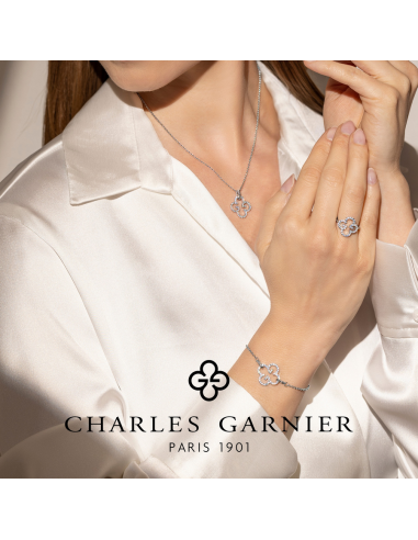 Collier CHARLES GARNIER en Argent et oxyde de...