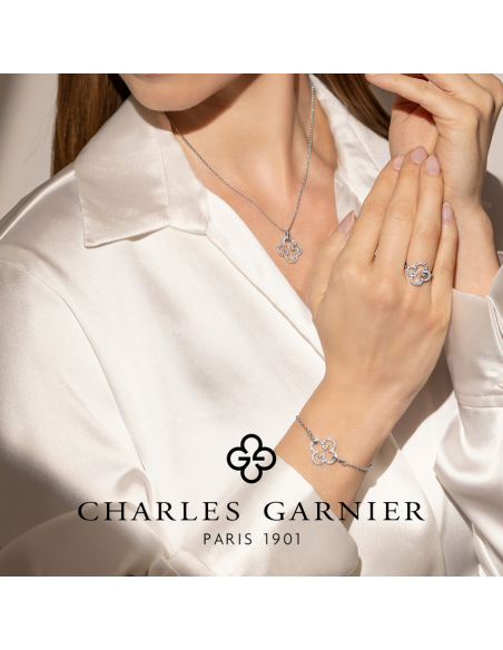 Collier CHARLES GARNIER en Argent et oxyde de zirconium AGF170057N