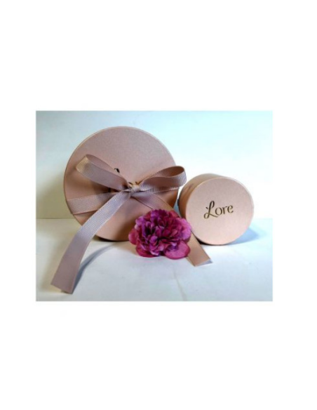 Boucles D'Oreilles Or Jaune 375 Laqué Corail LORE