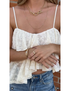Collier Les Georgettes Icône Maillons En Laiton Doré 2