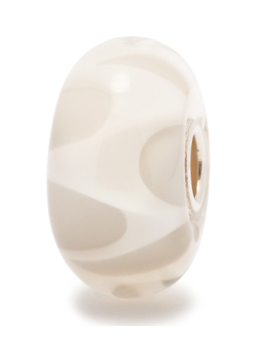 Perle Trollbeads Vagues Blanches En Verre De Murano