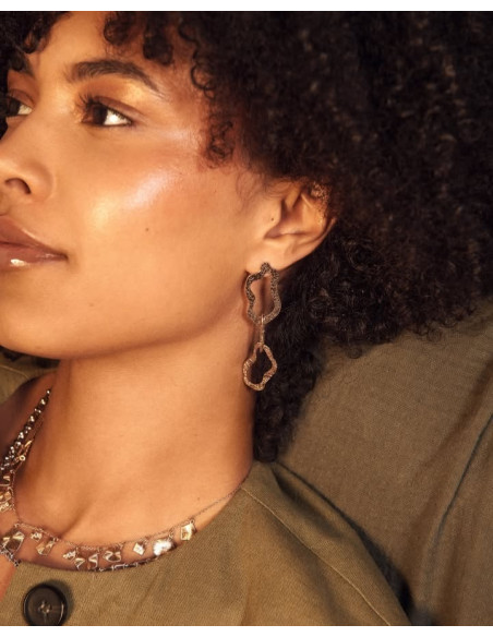 Boucles D'oreilles Pendantes Ecume Les Georgettes