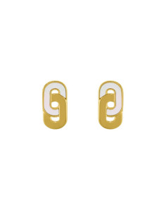Boucles D'oreilles Maillons De CHARLES GARNIER Argent Et...