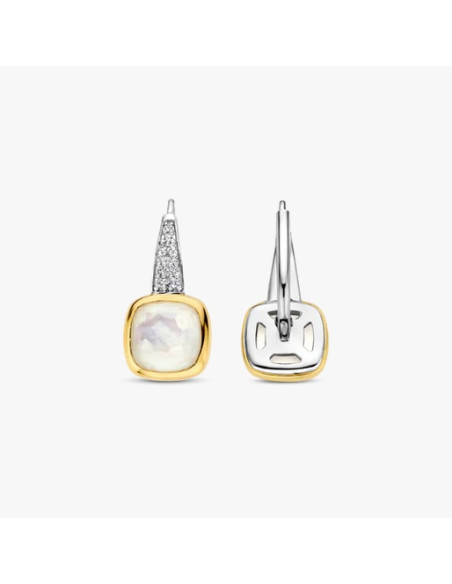Boucles D'oreilles Ti Sento En Plaqué Or Et Nacre