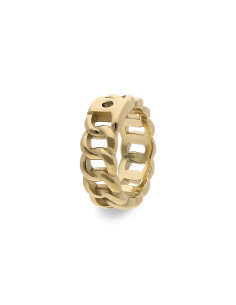 Bague Qudo En Acier Doré Collection Liberi