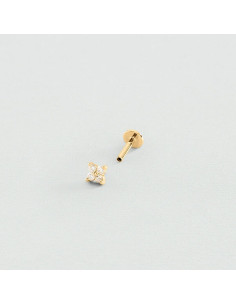 Piercing Hélix Et Tragus En Plaqué Or Agatha 2