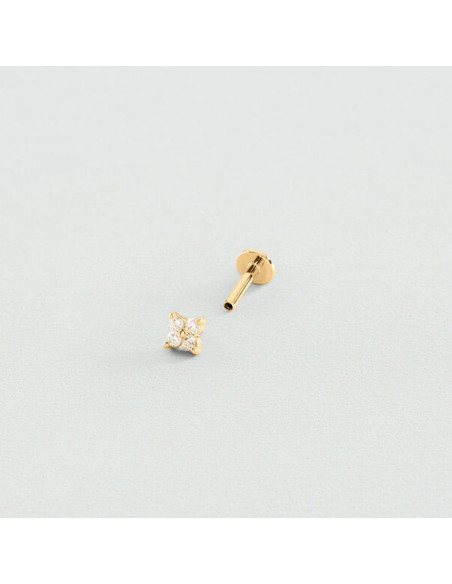 Piercing Hélix Et Tragus En Plaqué Or Agatha