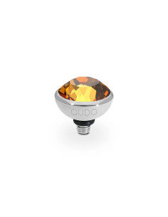BOTTONE Top 10mm QUDO Light Amber Acier Blanc