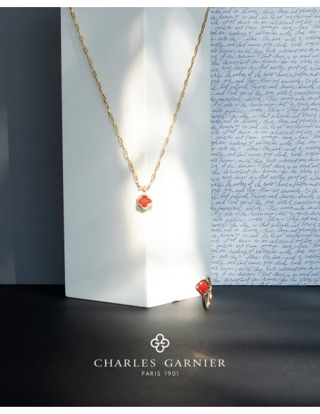 Bague CHARLES GARNIER En Agate Rouge