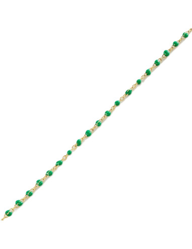 Bracelet Agatha Souple SMARTY Vert - Doré