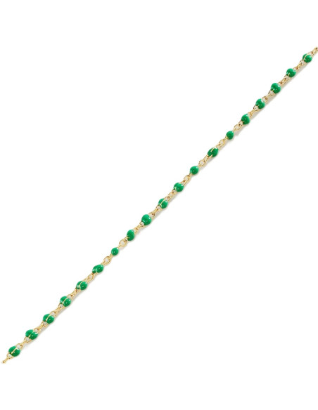 Bracelet Agatha Souple SMARTY Vert - Doré