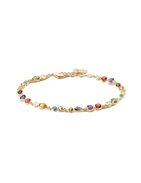 Bracelet AGATHA Souple CANDY Multicolore / Doré