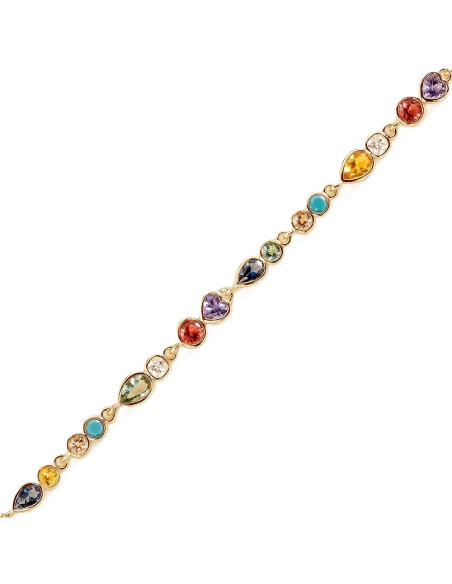 Bracelet AGATHA Souple CANDY Multicolore / Doré
