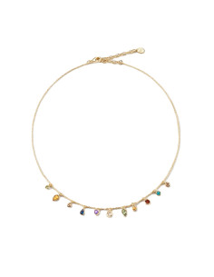 Collier Ras Du Cou Agatha  CANDY Multicolore / Doré