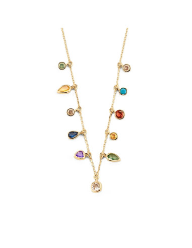 Collier Ras Du Cou Agatha  CANDY Multicolore / Doré