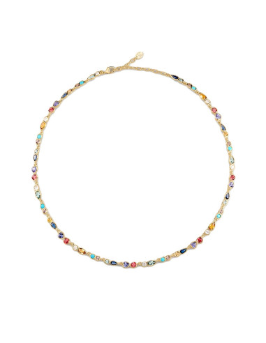 Collier Ras Du Cou Agatha  CANDY Multicolore / Doré