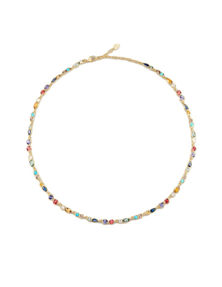 Collier Ras Du Cou Agatha  CANDY Multicolore / Doré