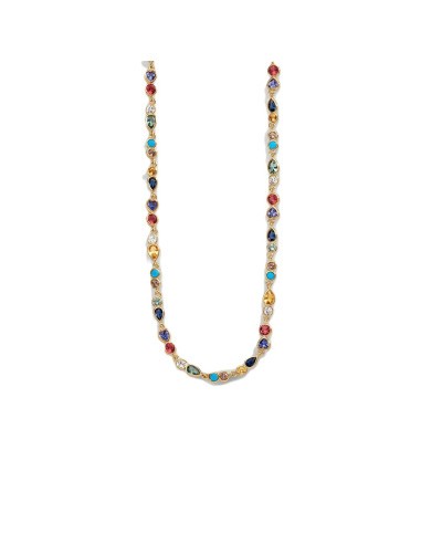 Collier Ras Du Cou Agatha  CANDY Multicolore / Doré