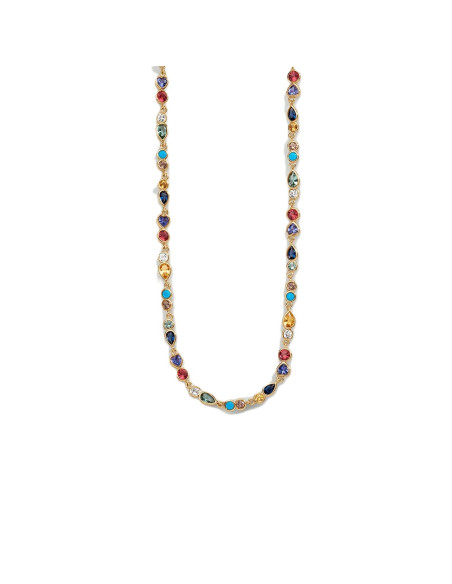 Collier Ras Du Cou Agatha  CANDY Multicolore / Doré