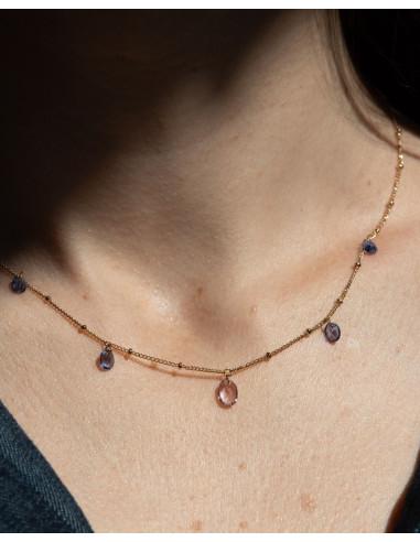 Collier Souple Cisèle En Plaqué Or De Saunier