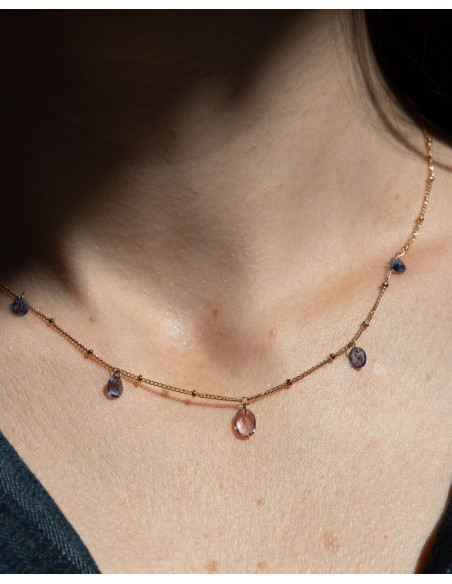 Collier Souple Cisèle En Plaqué Or De Saunier