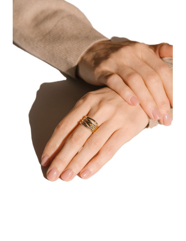 Bague Fresque En Plaqué Or De Saunier