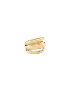 Bague Large AGATHA TRIJONC En Argent Doré