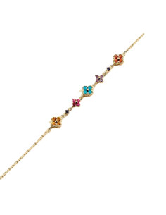 Bracelet Souple Beloved De AGATHA Doré Multicolore