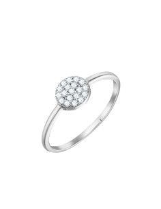 Bague AGATHA Argent Pastille Et Oxydes