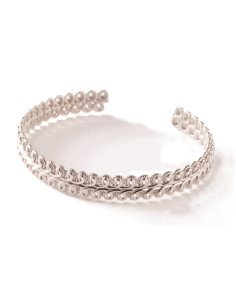 Bracelet  Jonc Passementerie De Saunier En Argent