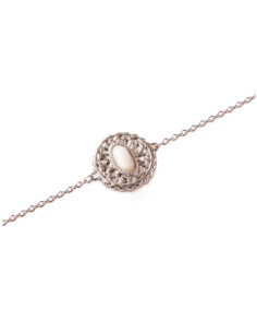 Bracelet Filature De Saunier En Argent Et Nacre