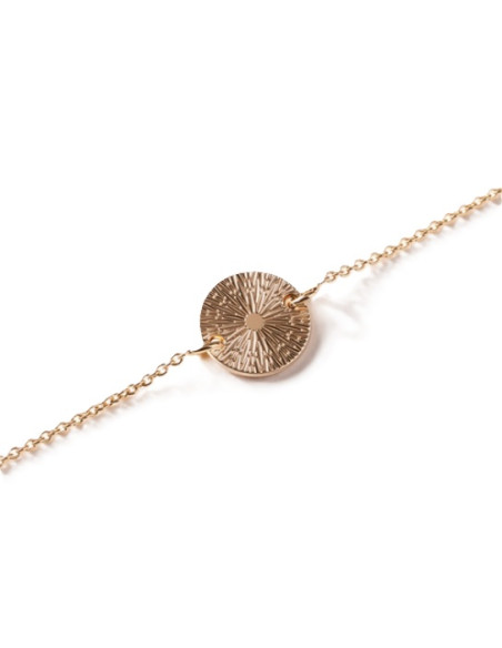 Bracelet Rosace De Saunier En Plaqué Or