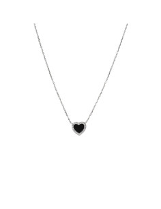 Collier Terry De Clio Blue En Argent Et Onyx Noir