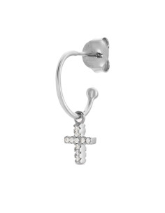 Mini créoles Criocruz De AGATHA Argent Et Zirconium