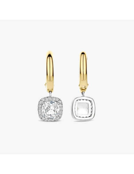 Boucles D'oreilles Ti Sento En Argent Et Plaqué Or