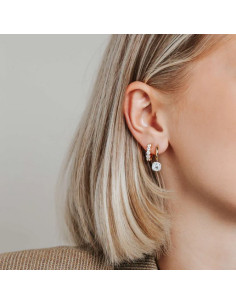 Boucles D'oreilles Ti Sento En Argent Et Plaqué Or 2