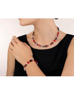 Collier Coeur De Lion Geocube Rouge Hématite 2