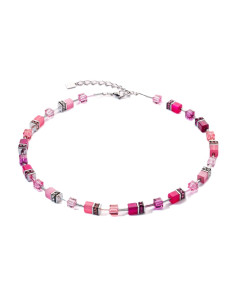 Collier Coeur De Lion Geocube Magenta