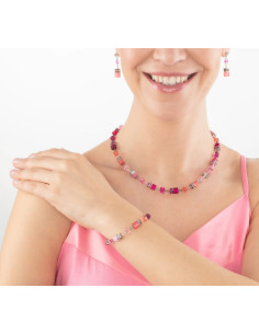 Collier Coeur De Lion Geocube Magenta 2