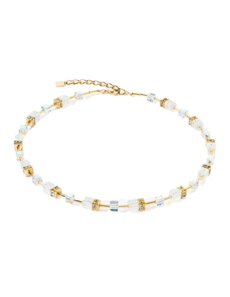 Collier Coeur De Lion Geocube Iconic Nature Blanc