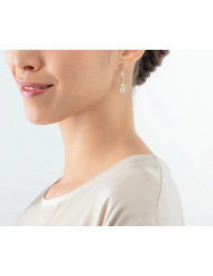 Boucles D'oreilles Coeur De Lion Geocube Iconic Geocube Blanc 2