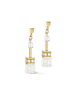 Boucles D'oreilles Coeur De Lion Geocube Iconic Geocube Blanc