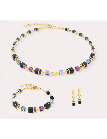 Collier Coeur De Lion Geocube Precious Classic Blue Moon