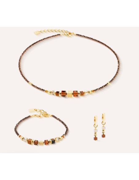 Bracelet Coeur De Lion Wave Cube Marron