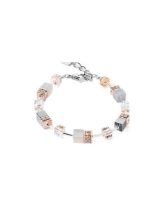 Bracelet Coeur De Lion Geocube Iconic Precious Rose Pêche
