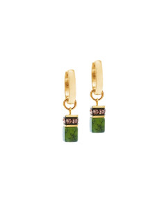 Créoles Geocube Chunky Vert